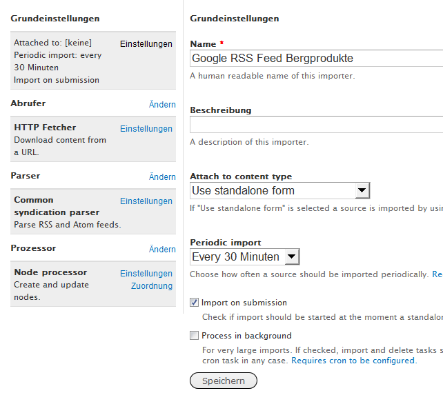 Drupal in der Praxis: Google News importieren mit Feeds und Feedspampers