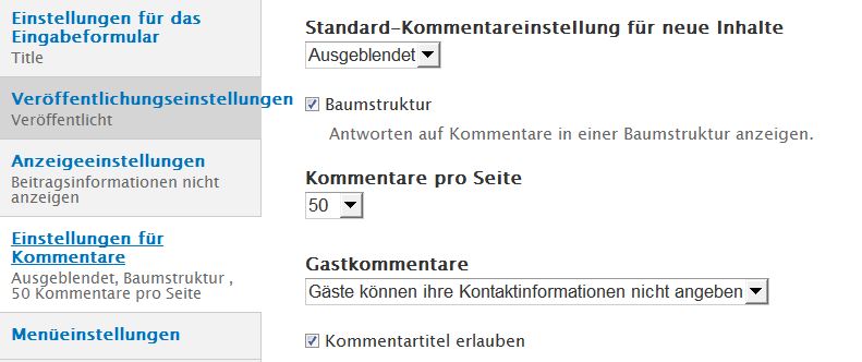 Kommentar-Link unter Drupal endgültig ausblenden