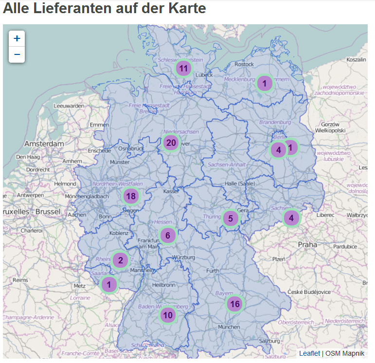 Geographische Karten einbinden mit Drupal und Leaflet - Alternative zu Google Maps