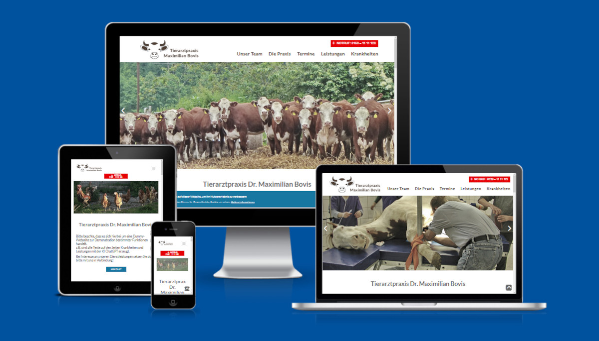 KI-generierter Content in Drupal am Beispiel einer Tierarzt-Homepage