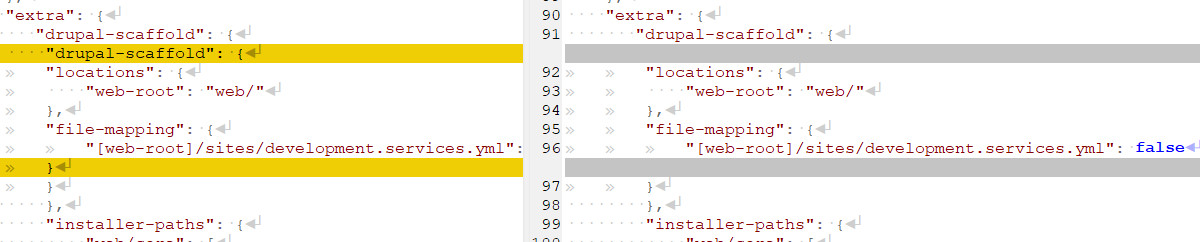 Falsche Verzeichnisstruktur bei Drupal 9 in composer.json korrigieren Falsche Verzeichnisstruktur bei Drupal 9 in composer.json korrigieren