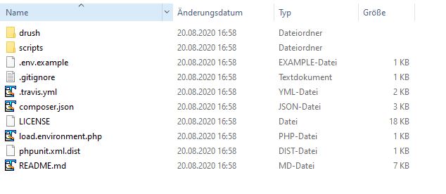 drupal Update unter Composer Kontrolle