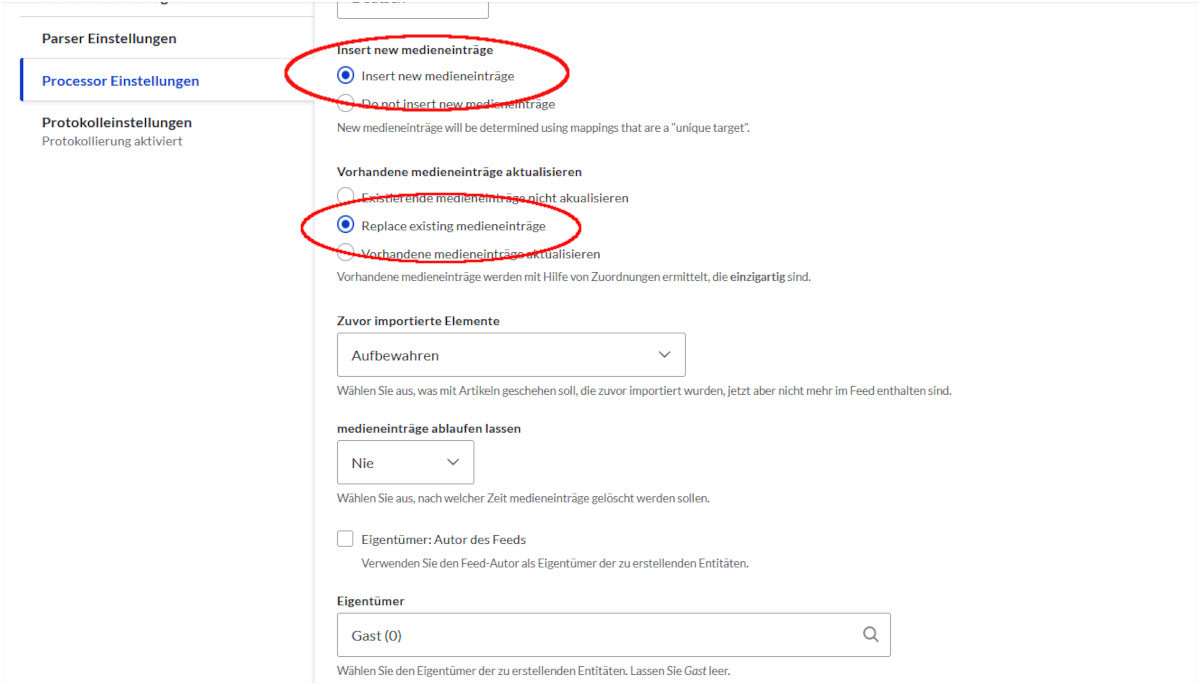 Feed-Typ für den Import von Images in Media unter Drupal 10