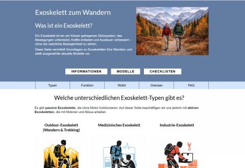 Exoskelette zum Wandern