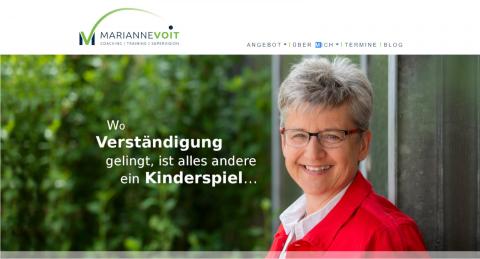 Webseite für Marianne Voit - Coaching - Training - Supervision